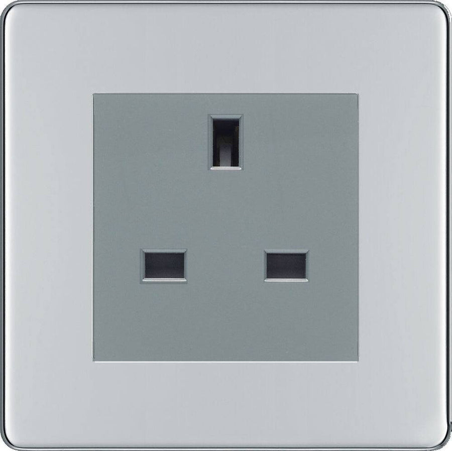 BG Nexus Screwless Polished Chrome 13A Unswitched Socket FPCUSSG