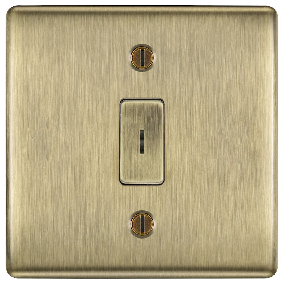 BG Nexus Metal Antique Brass 2 Way Single Pole Secret Key Switch ...