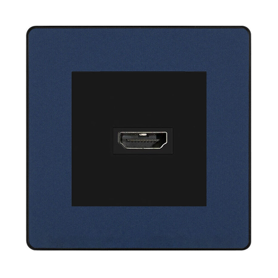 BG Evolve Matt Blue PCDDBHDMI1B 1 Gang Single HDMI Socket