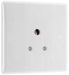 BG 829 Moulded Round Edge | White | 1 Gang 5A Unswitched Round Pin Socket