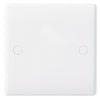 BG 894 Moulded Round Edge | White | 1 Gang Blank Plate