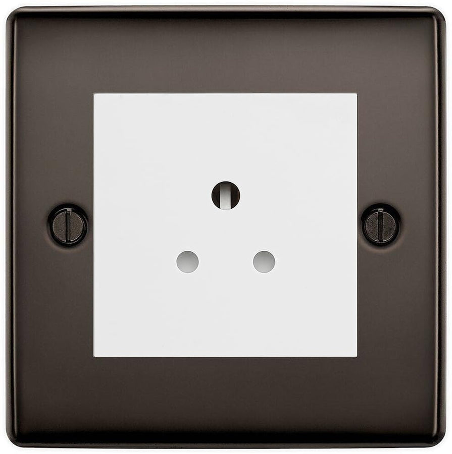 BG Nexus Metal Black Nickel 2A Unswitched Socket NBN28W