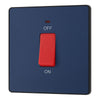 BG Evolve Matt Blue 45A DP Single Plate + Neon PCDDB74B with 35mm Steel Back Box