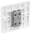 BG 813 Moulded Round Edge | White | 1 Gang 10AX Intermediate Plate Switch