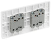 BG 844 Moulded Round Edge | White | 4 Gang 10AX 2 Way Plate Switch