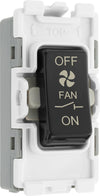 BG RPCDB15 Evolve Grid Black 10A 3 Pole Fan Isolator Switch Module