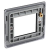 BG Nexus Matt Black 45W USB Wall Socket Euro Module USB-A & C - White Insert