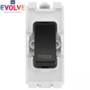 BG Evolve Black RRFDPCDB 20 Amp Double Pole Appliance Grid Switch Labelled Fridge