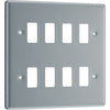 BG RMC8 Nexus Grid Metal Clad | 8 Module Front Plate