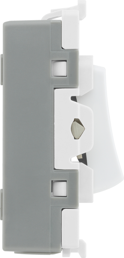BG RPCDW15 Evolve Grid White 10A 3 Pole Fan Isolator Switch Module