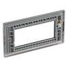 BG Black Nickel 4G Euro Plate with 45W USB A+C Charger Modules - White Insert