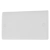 BG 895 Moulded Round Edge | White | 2 Gang Blank Plate