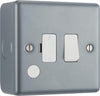 BG MC550F Metal Clad | 13A 2 Pole Flex Outlet Switched Fused Connection Unit