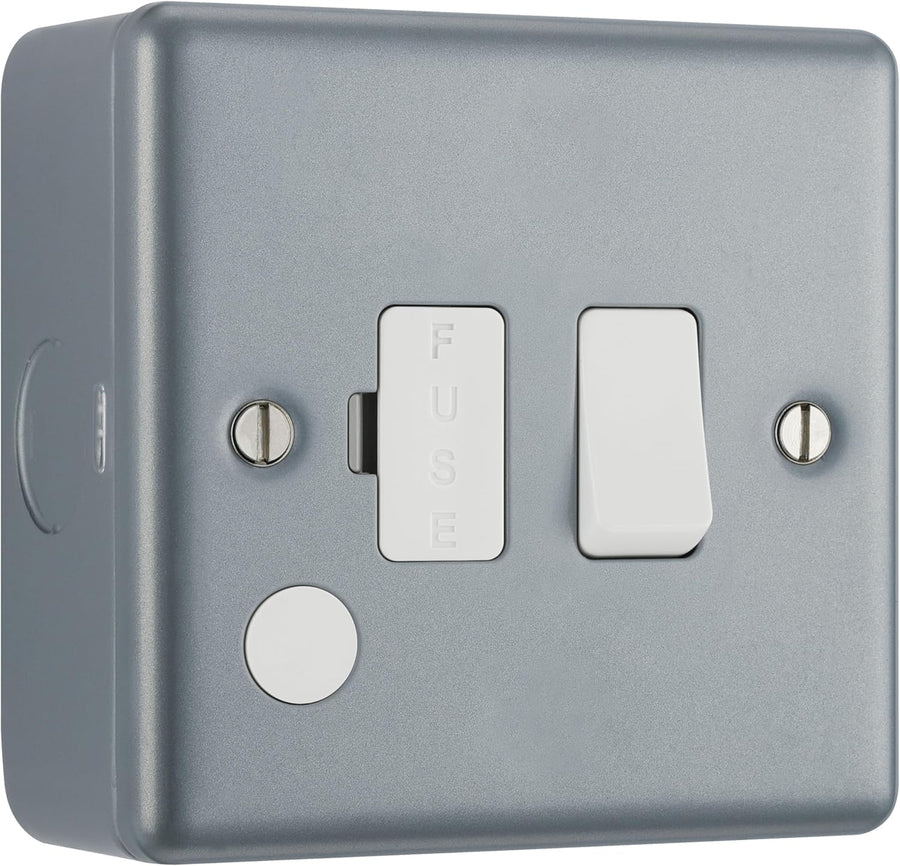 BG MC550F Metal Clad | 13A 2 Pole Flex Outlet Switched Fused Connection Unit