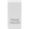 BG RRFFW Nexus Grid | White | 'FRIDGE FREEZER' Rocker