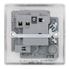 BG Nexus Brushed Steel 13A Neon Switched Fused Connection Unit & Surface Pattress Back Box