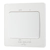BG Evolve Pearlescent White 10A 3 Pole Fan Isolator PCDCL15W with 25mm Steel Back Box