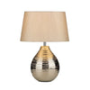 Dar Lighting Gustav Small Table Lamp Silver With Shade - GUS4032