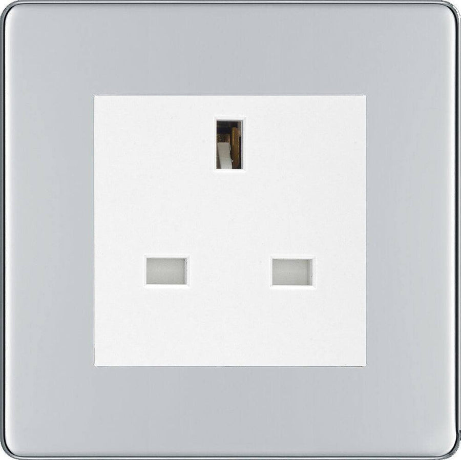 BG Nexus Screwless Polished Chrome 13A Unswitched Socket FPCUSSW