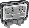 BG WP22RCD Nexus Storm IP66 2 Gang 13A 30mA Latching RCD Switched Socket