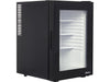 Corby Eton 40L Glass Door Minibar in Black - UK Plug