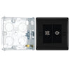 BG Nexus Matt Black Double 1x Co-Axial 1x Satellite Socket NFB65 with 25mm Steel Back Box