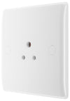 BG 828 Moulded Round Edge | White | 1 Gang 2A Unswitched Round Pin Socket