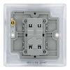 BG Nexus Metal Polished Chrome 20A 16AX Intermediate Light Switch NPC13 with 25mm Steel Back Box