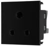 BG EM5ASB Euro Module 5A Round Pin Unswitched Socket - Black