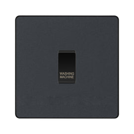 BG Evolve Matt Grey Custom Appliance Grid Switch 1 Gang Screwless