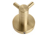 Corby Harrogate Double Clothes Hook in Brushed Brass