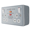 BG MC522ARCD Metal Clad 13A 2G SP Type A RCD Protection Switched Socket