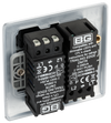 NPC82 Back - This trailing edge double dimmer switch from British General allows you to control your light levels and set the mood. The intelligent electronic circuit monitors the connected load and provides a soft-start with protection against thermal