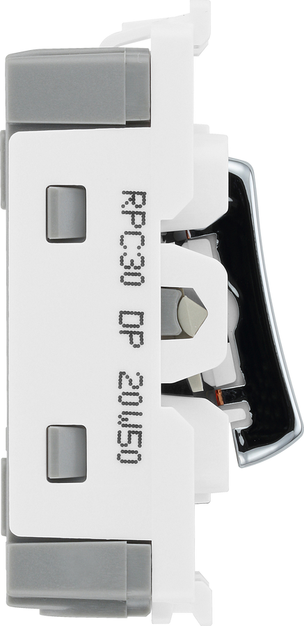 BG RPC30 Nexus Grid Polished Chrome 20A 2 Pole Switch Module