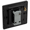 BG Evolve Matt Grey 1 Gang 2-Way 20A Edge to Edge Rocker Light Switch | PCDMG12EB