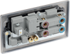 NAB70B Back - This 45A cooker control unit from British General includes a 13A socket for an additional appliance outlet, and has flush LED indicators above the socket and switch.