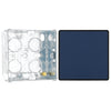 BG Evolve Matt Blue Intermediate Edge to Edge Rocker Switch PCDDB13EB with 35mm Steel Back Box