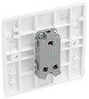 BG 812 Moulded Round Edge | White | 1 Gang 10AX 2 Way Plate Switch