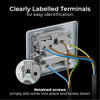 BG MC550F Metal Clad | 13A 2 Pole Flex Outlet Switched Fused Connection Unit