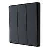 BG Evolve Matt Grey 2 Way Triple Edge to Edge Rocker Switch PCDMG43EB with 25mm Steel Back Box