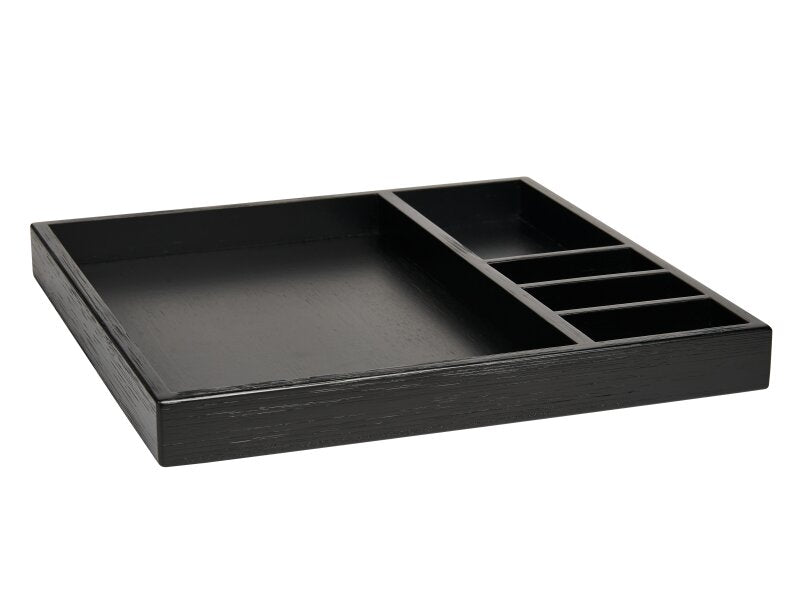 Corby Buxton Compact Hospitality Tray in Black BUSA Bamboo