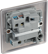 NBN53 Back - This 13A fused and switched connection unit with power indicator from British General provides an outlet from the mains containing the fuse ideal for spur circuits and hardwired appliances.