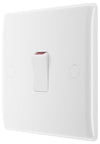 BG 830 Moulded Round Edge | White | 1 Gang 20A 2 Pole Switch