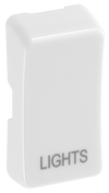 BG RRLTW Nexus Grid | White | 'LIGHTS' Rocker