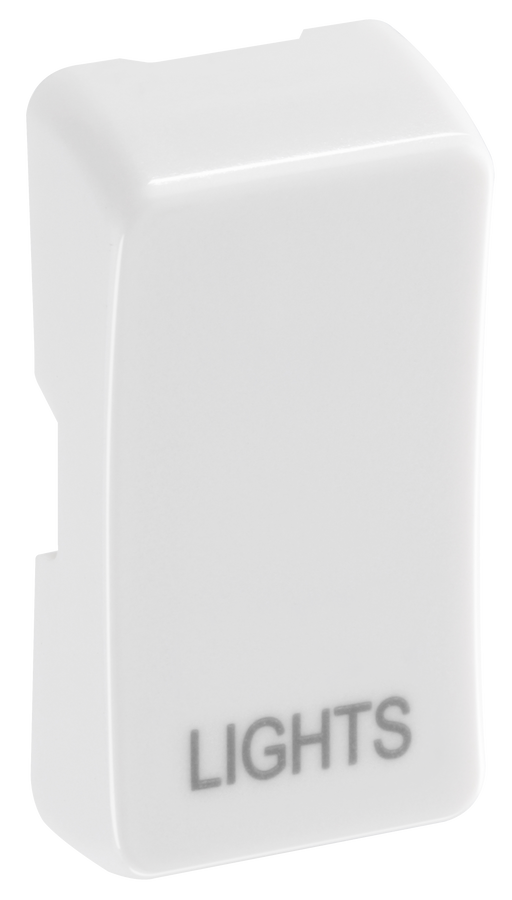 BG RRLTW Nexus Grid | White | 'LIGHTS' Rocker
