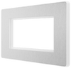 PCDBSEMR4W Side - The Euro Module range from British General combines plates and interchangeable modules so you can configure your own bespoke switches and sockets.