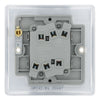 BG Nexus Polished Chrome 20A 16AX 2 Way Double Light Switch NPC42 with 35mm Steel Back Box