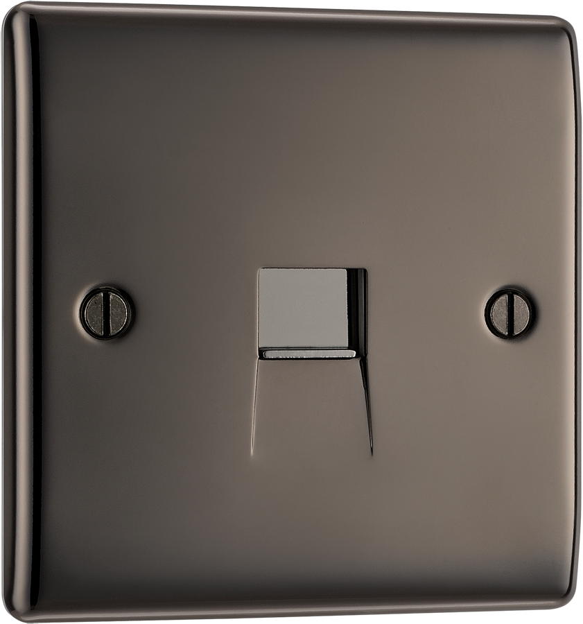  NBNBTS1 Front - This secondary telephone socket from British General uses a screw terminal connection and should be used for an additional telephone point which feeds from the master telephone socket.