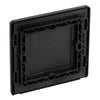 BG Evolve Black Chrome Single Blank Plate PCDBC94B with 35mm Steel Back Box