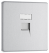 FBSRJ451 Front - This RJ45 ethernet socket from British General uses an IDC terminal connection and is ideal for home and office providing a networking outlet with ID window for identification. 